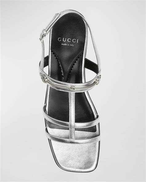 Gucci divine leather sandals